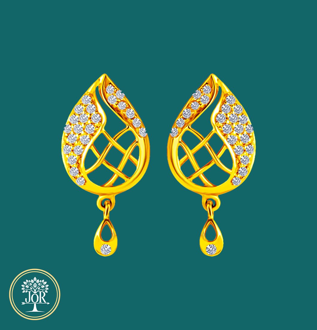 Radiant Zirconia Gold Studs